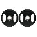 Olympic Weight Plates Set, Metal and Rubber Bumper Plates Weights Discs with 2