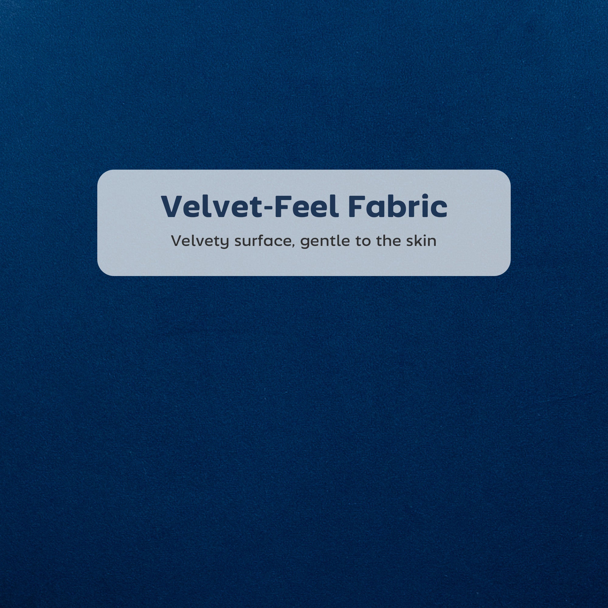 Set of Two Velvet-Feel Lotus Bar Stools - Dark Blue