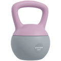 6kg Soft Kettlebell with Non-Slip Handle for Home Gym Strength Training - Purple and Grey