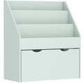 Bookcase for Kids with Shelves, Drawer, Bookcase for Bedroom, Playroom, Green