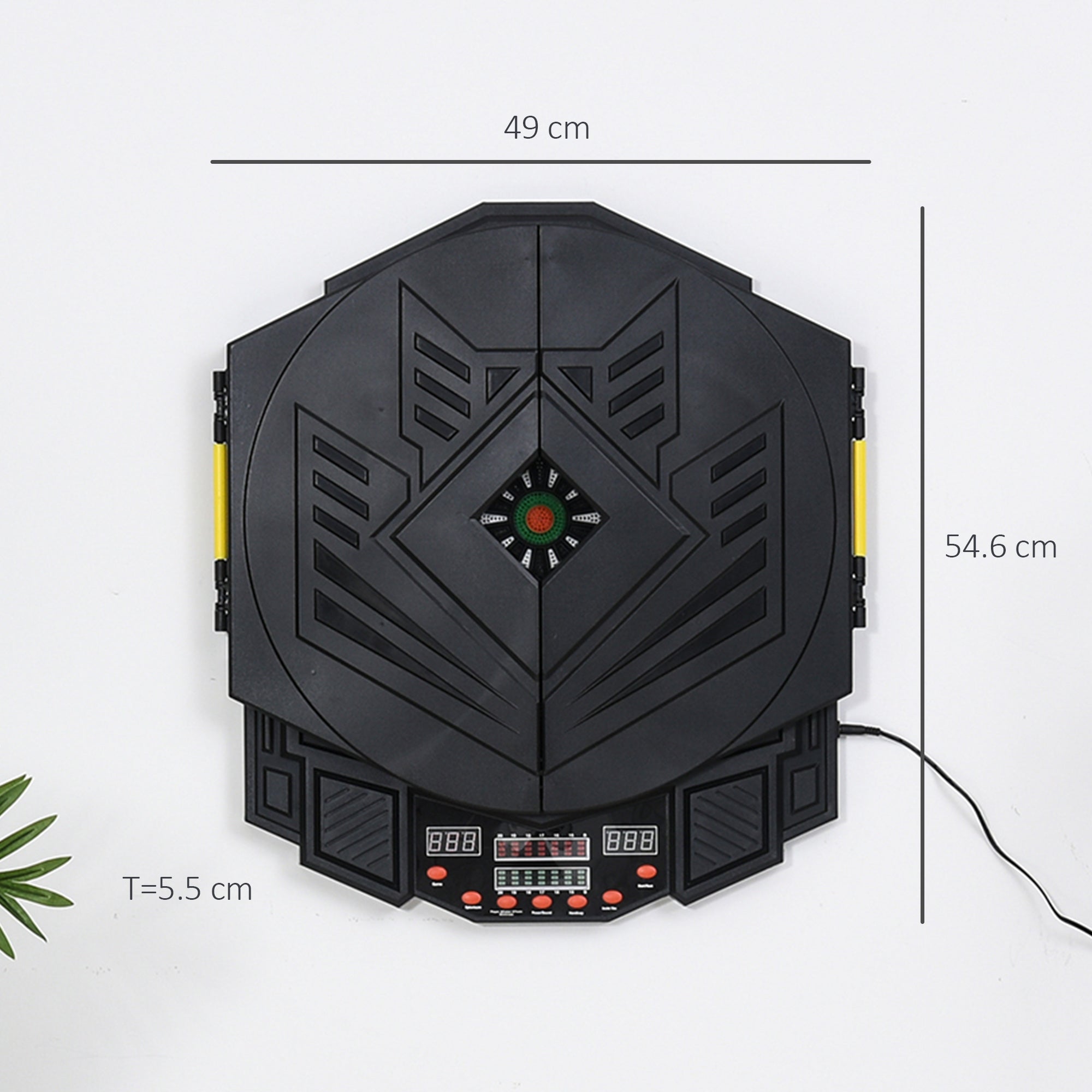 Dart Board Set, Electronic Dartboard with LED Digital Score Display, Soft Tip Darts, 27 Games, Speaker Sound