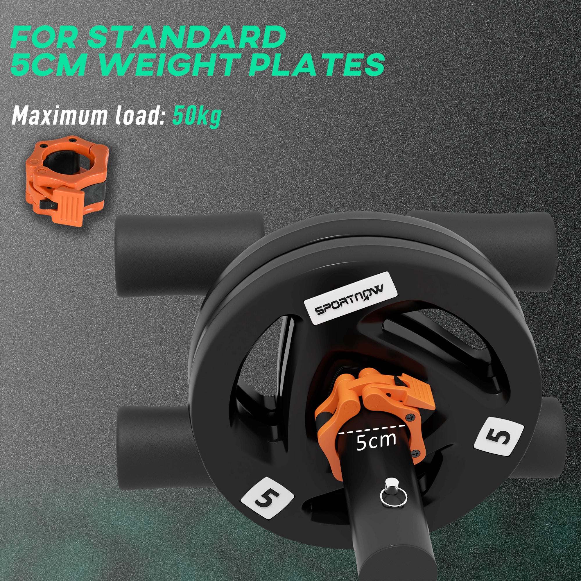 Tib Bar with 2 x 5kg Olympic Weight Plates, Tibialis Trainer Calf Raise Machine for Shin Splints and Knee Pain Relief, for Home, Gym, Lifting and Strength Training