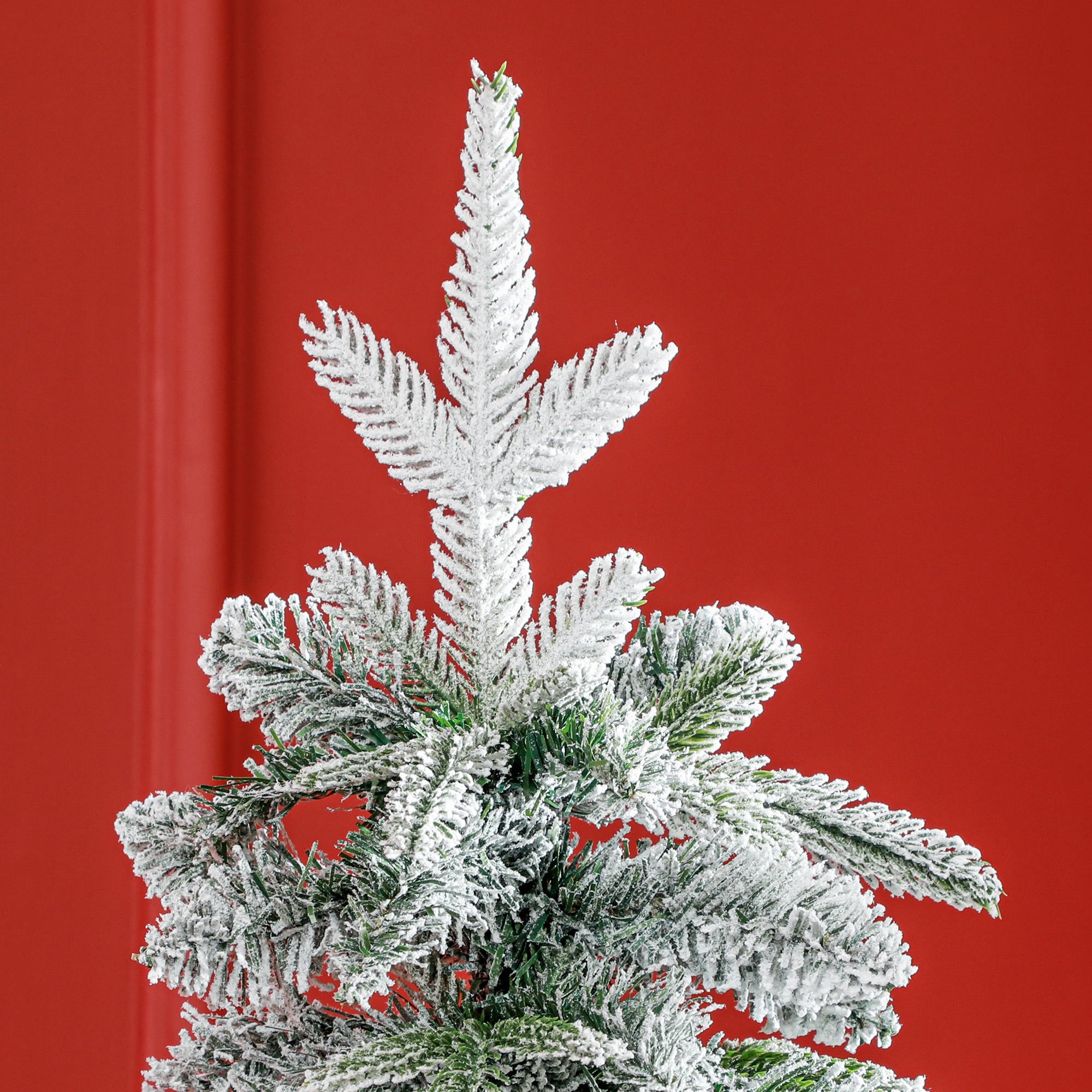 6ft Snow-Covered Unlit Artificial Christmas Tree