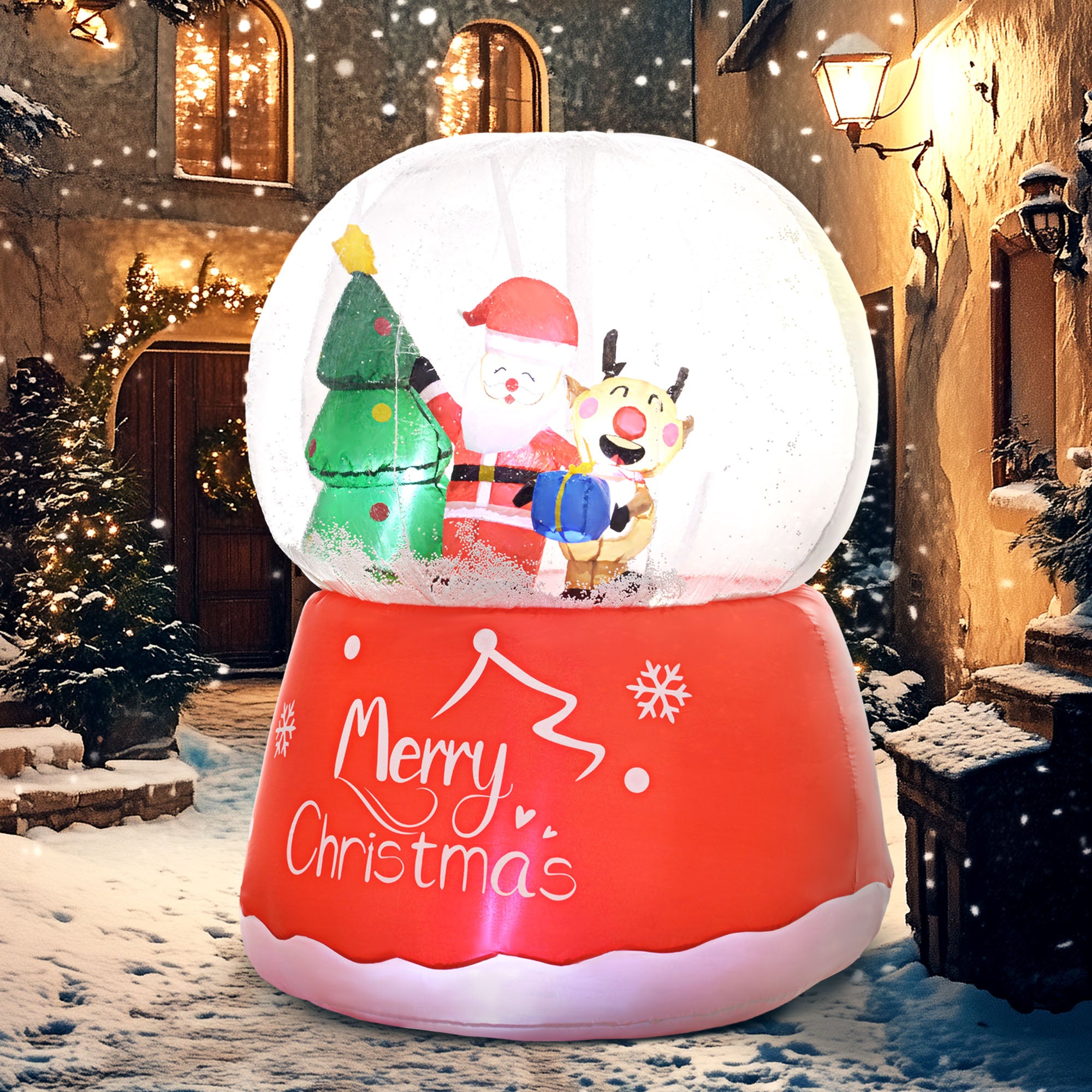 5.5ft Inflatable Snow Globe Christmas Decoration