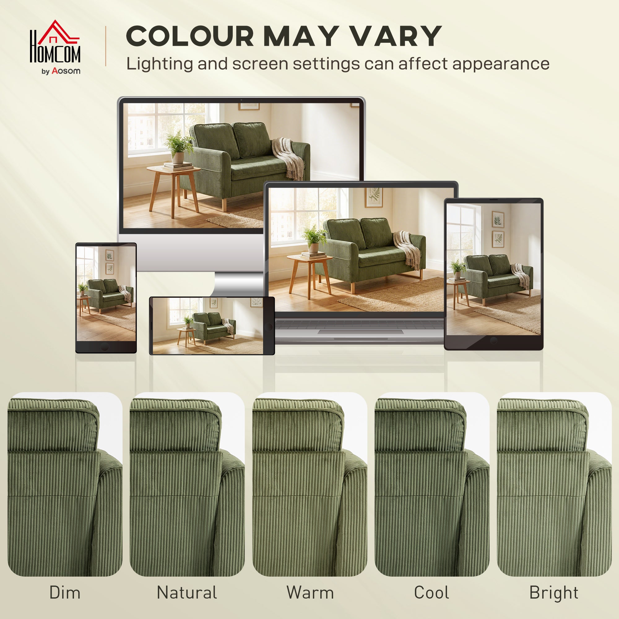 2 Seater Sofa, 140 cm Loveseat Sofa with Spring Cushions, Metal Legs, 2 Pillows, Dark Green