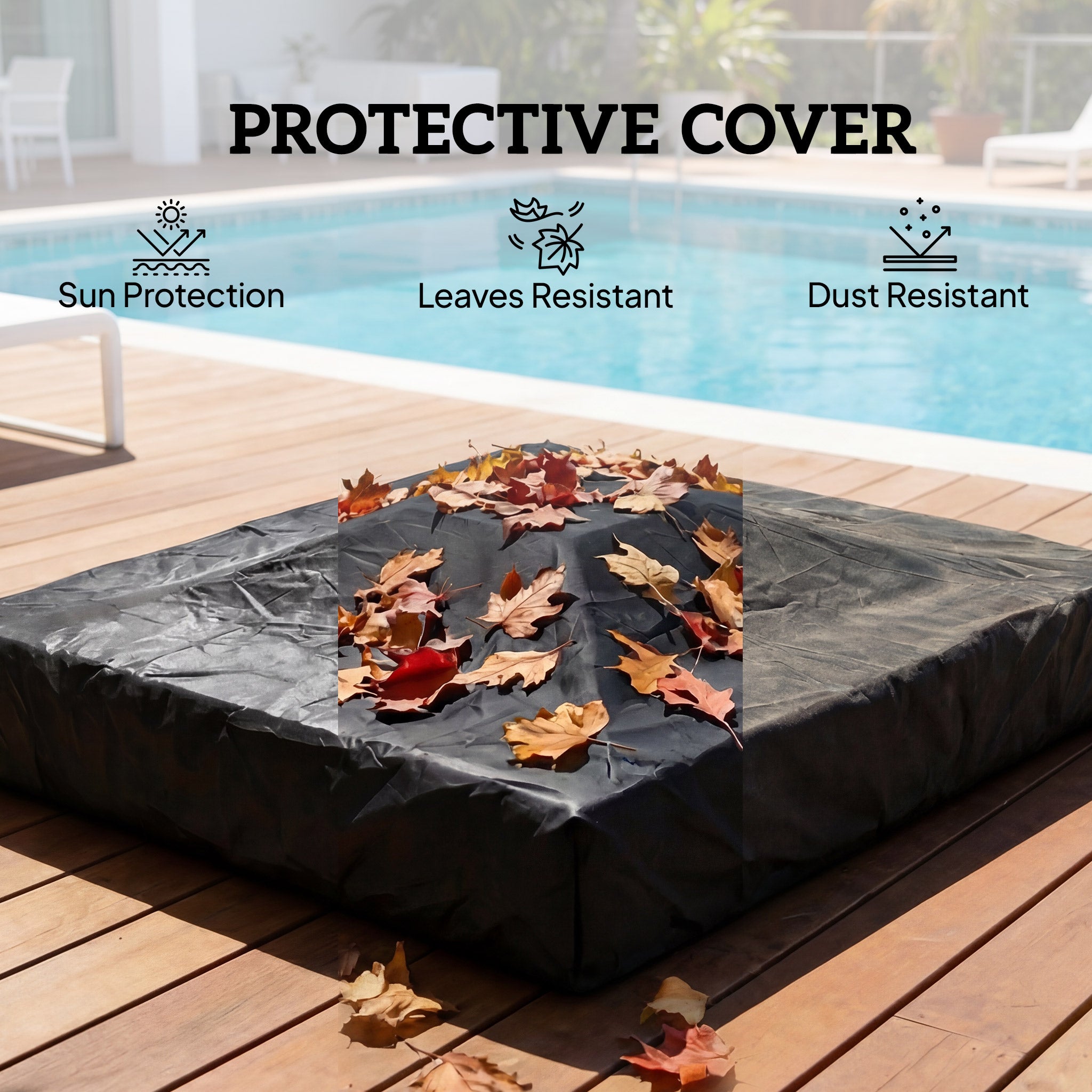 Rattan Sun Loungers Set of 2 with Side Table, Garden Recliner Sunbeds with Adjustable Back, Cushions, Dark Grey