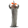 6' Halloween Animatronic Clown with Glowing Eyes - Orange