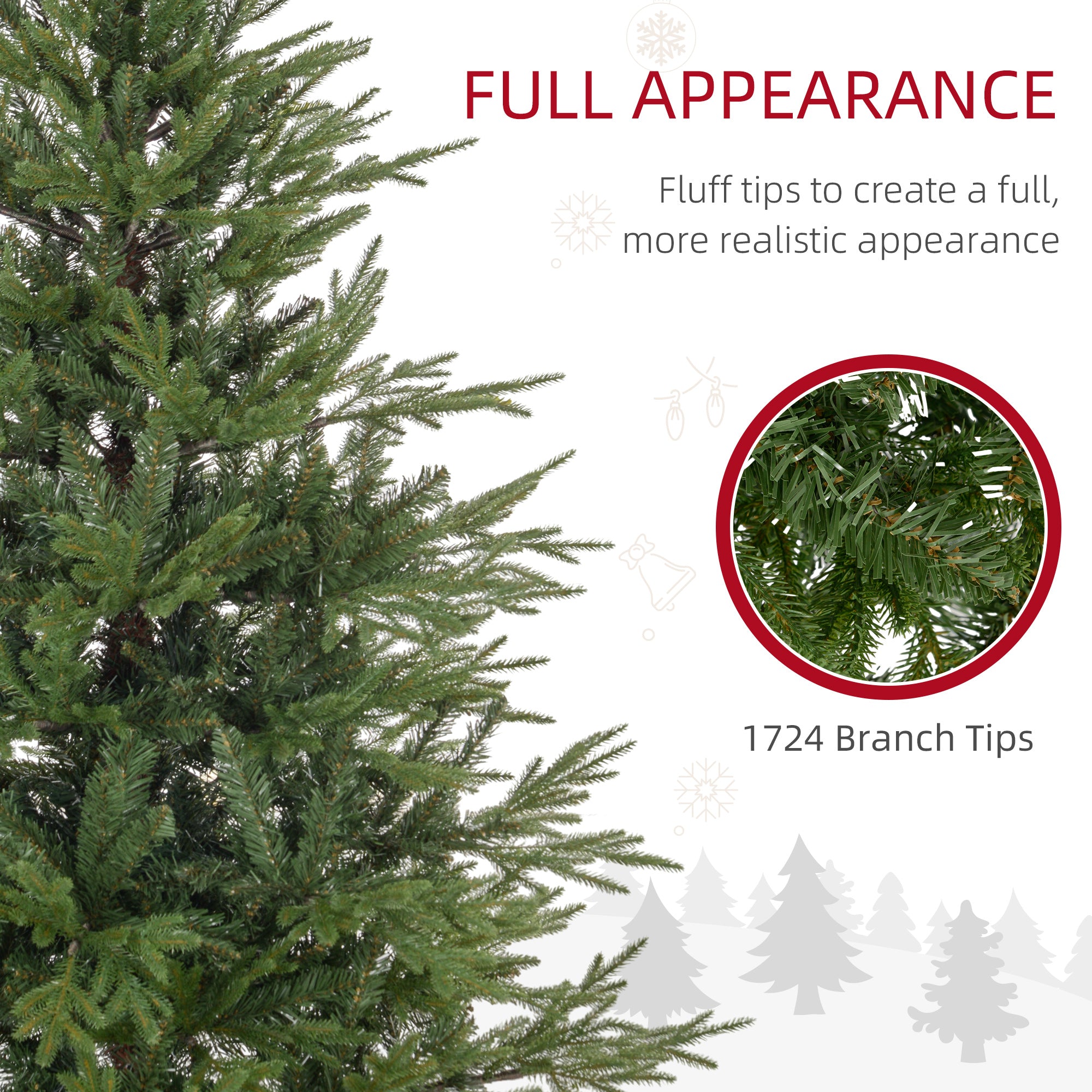 5ft Bushy and Bare Artificial Christmas Tree - Green