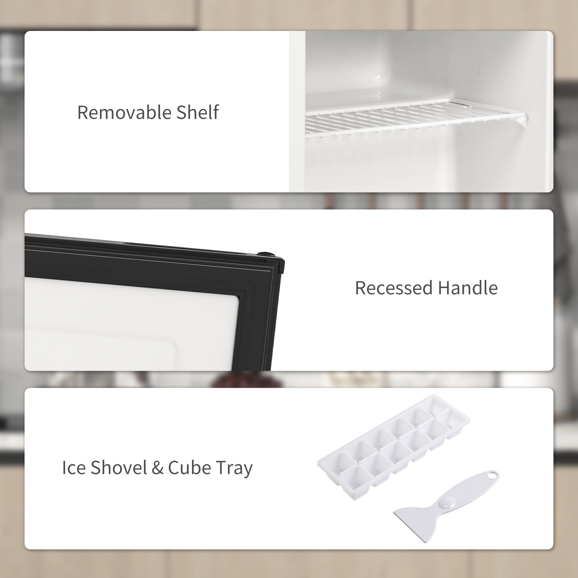 35L Mini Freezer, -24„ƒ to -14„ƒ Temperature - Black