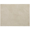 Modern Geometric Rug, Thick & Plush, Non-Slip, 230 x 160 cm – Cream, Living Room/Bedroom/Office