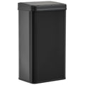 50L Sensor Bin with Soft-Close Lid, Stainless Steel Automatic Touchless Motion Sensor Kitchen Bin, Black