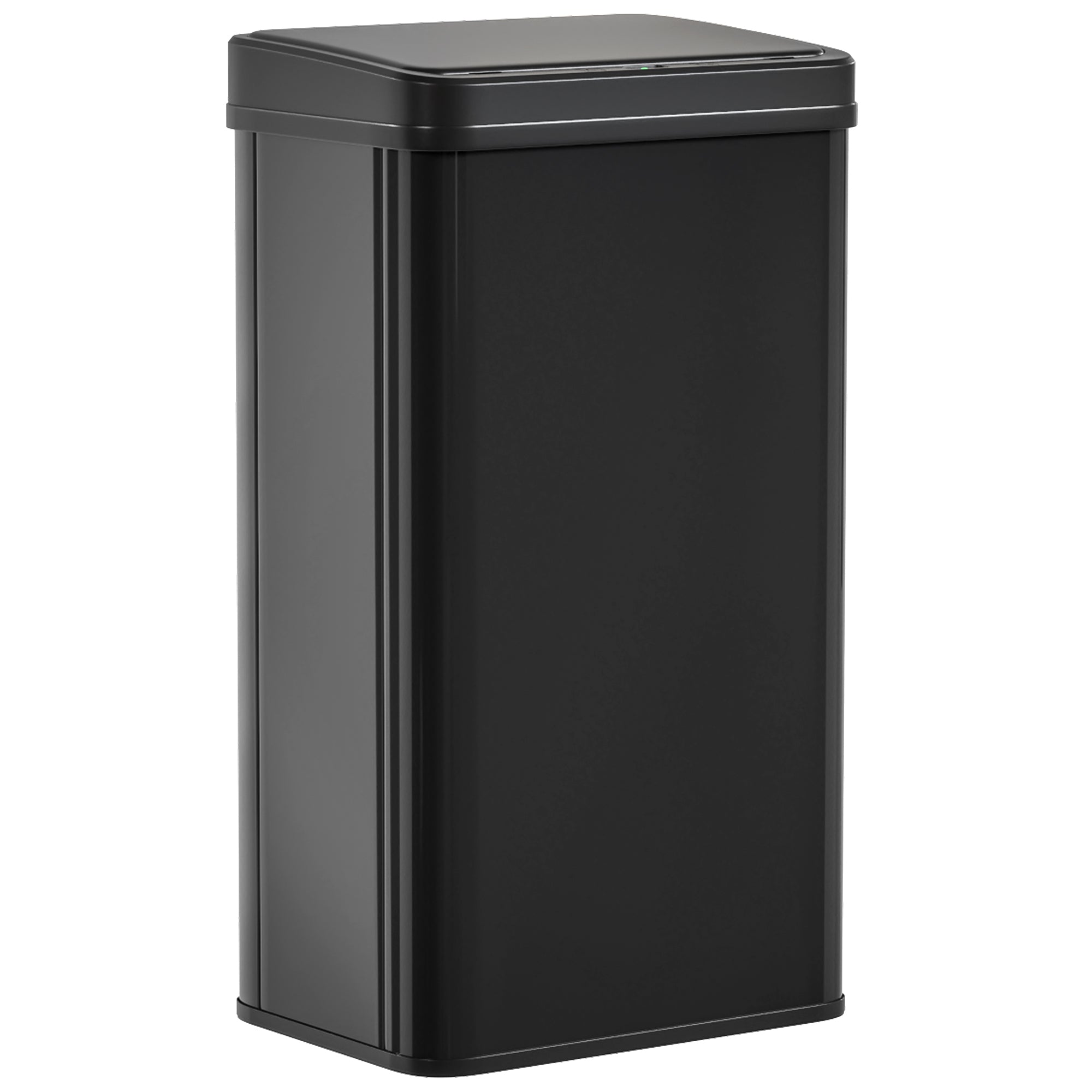 50L Sensor Bin with Soft-Close Lid, Stainless Steel Automatic Touchless Motion Sensor Kitchen Bin, Black