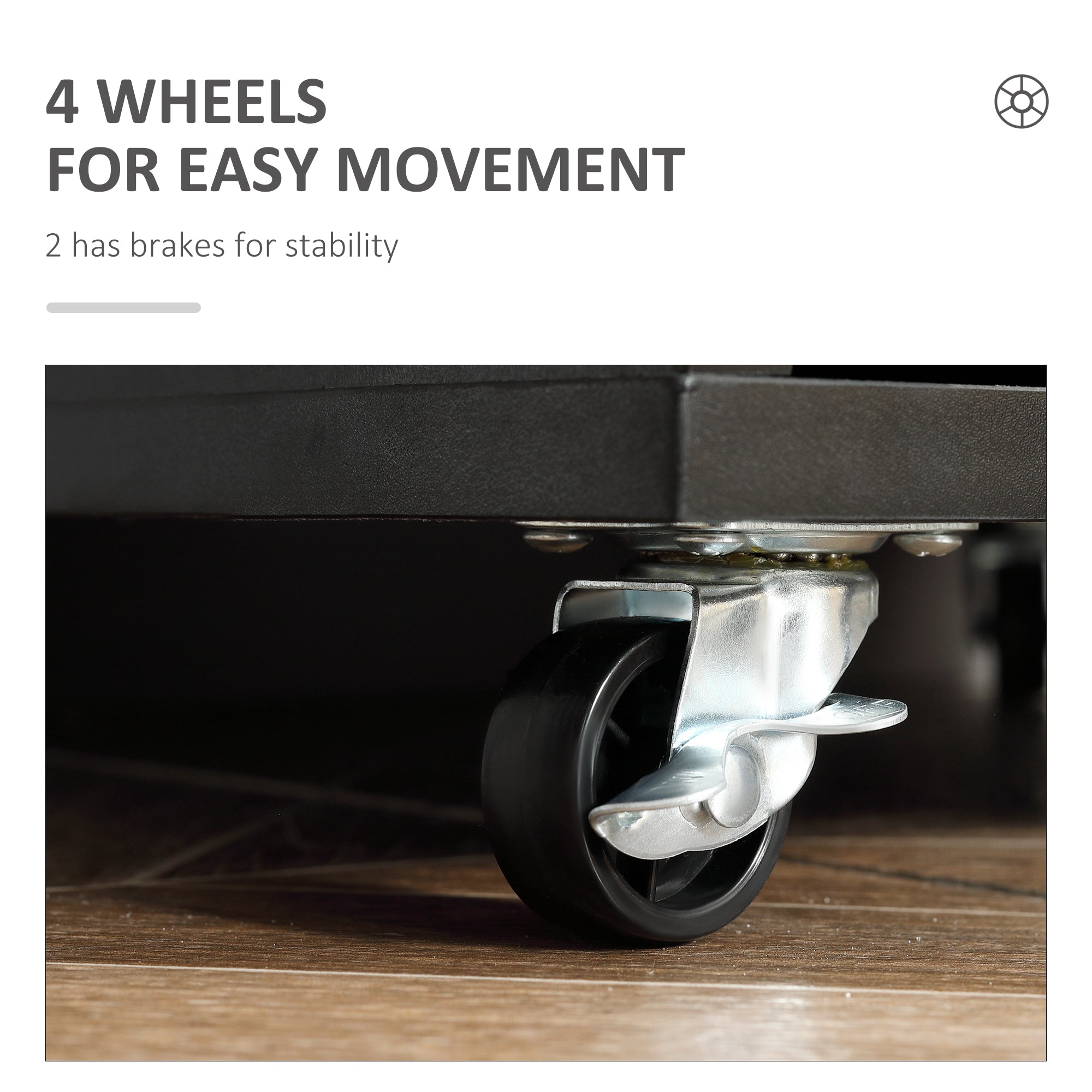 Vertical Filing Cabinet, 7-drawer File Cabinet, Mobile Office Cabinet on Wheels for Study, Home Office, Black