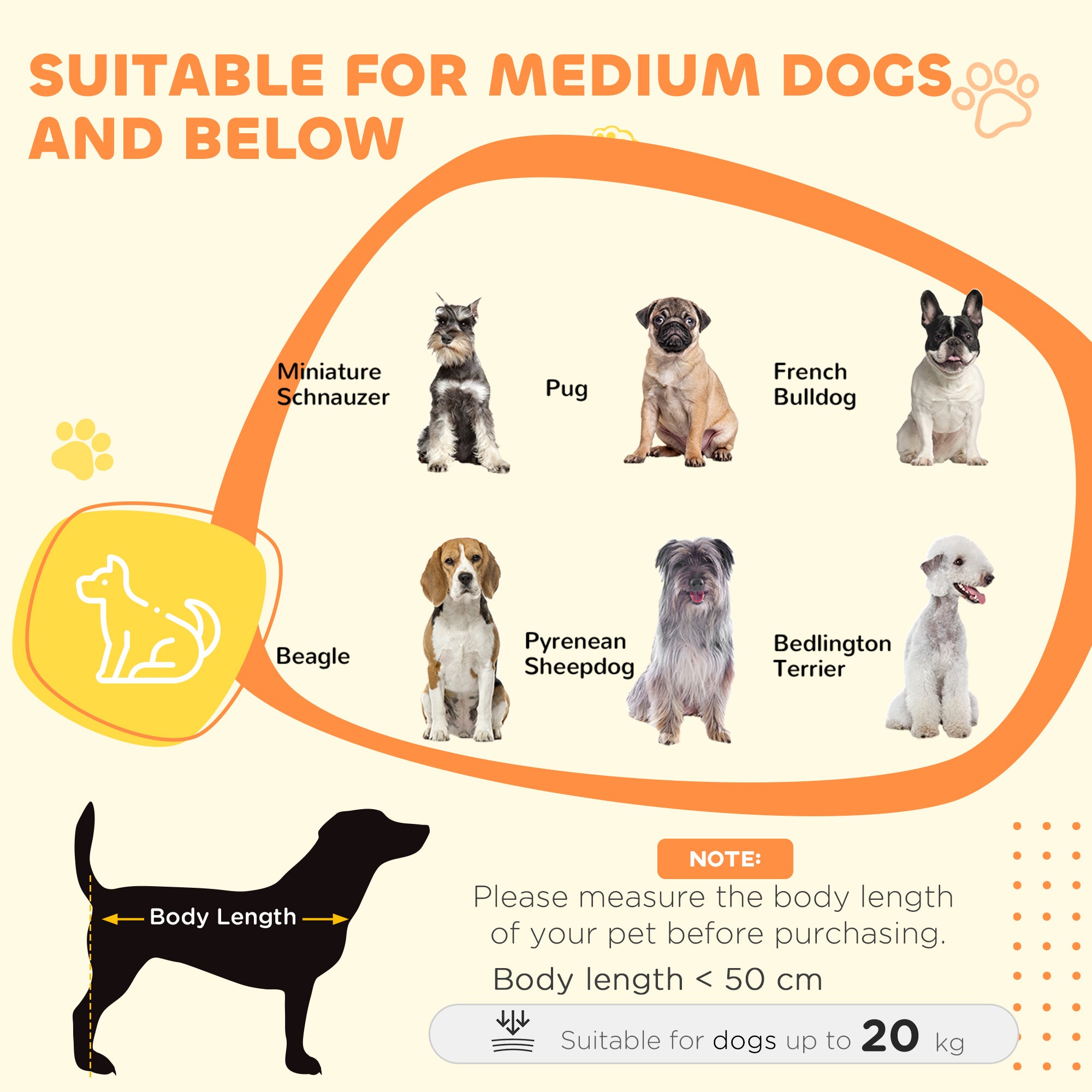 Dog Crate Furniture with Anti-Chew Resistant Mesh, Anti-Escape Single Door, for Medium Dogs, 80 x 55 x 72 cm