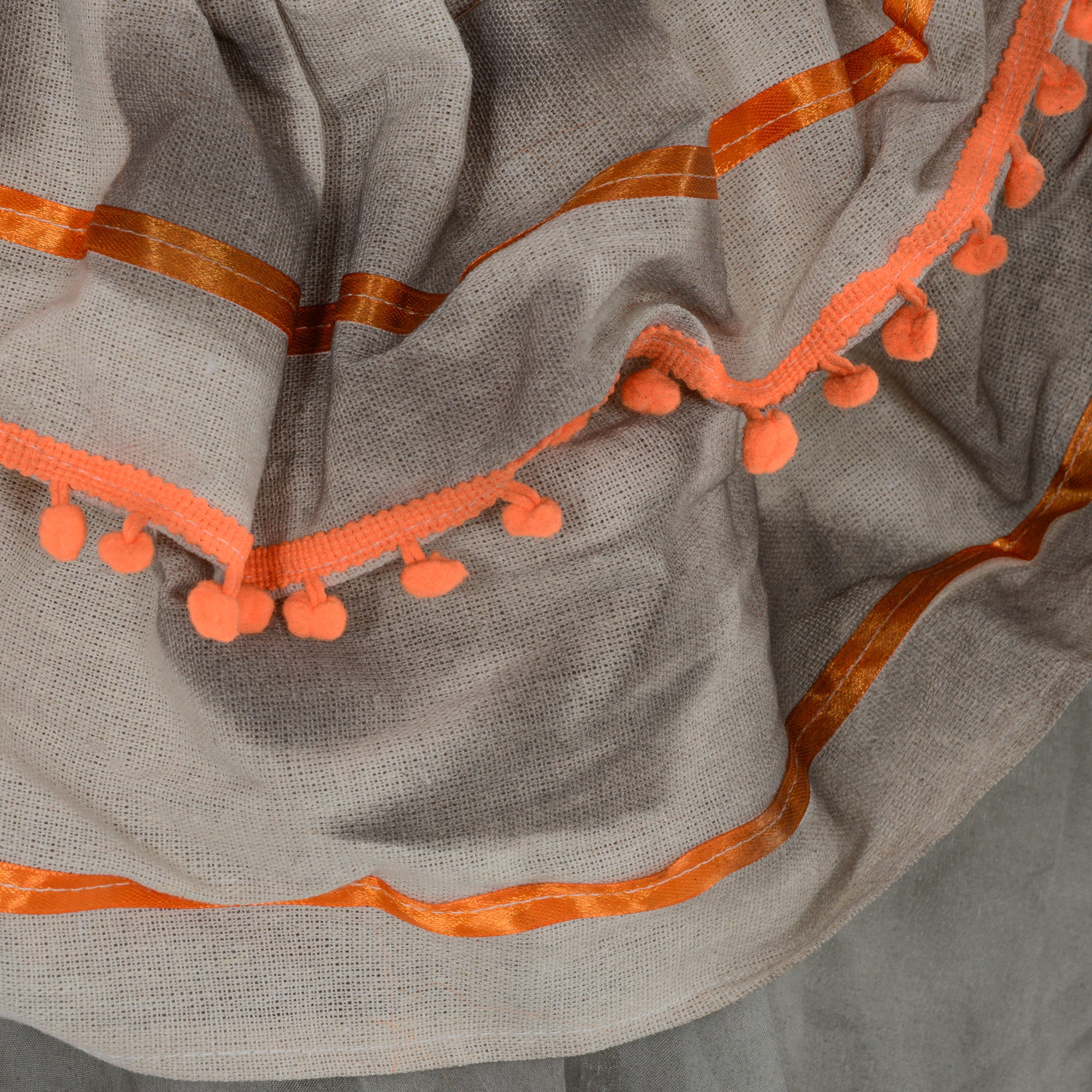 6' Orange Clown Halloween Animatronic, with Glowing Eyes