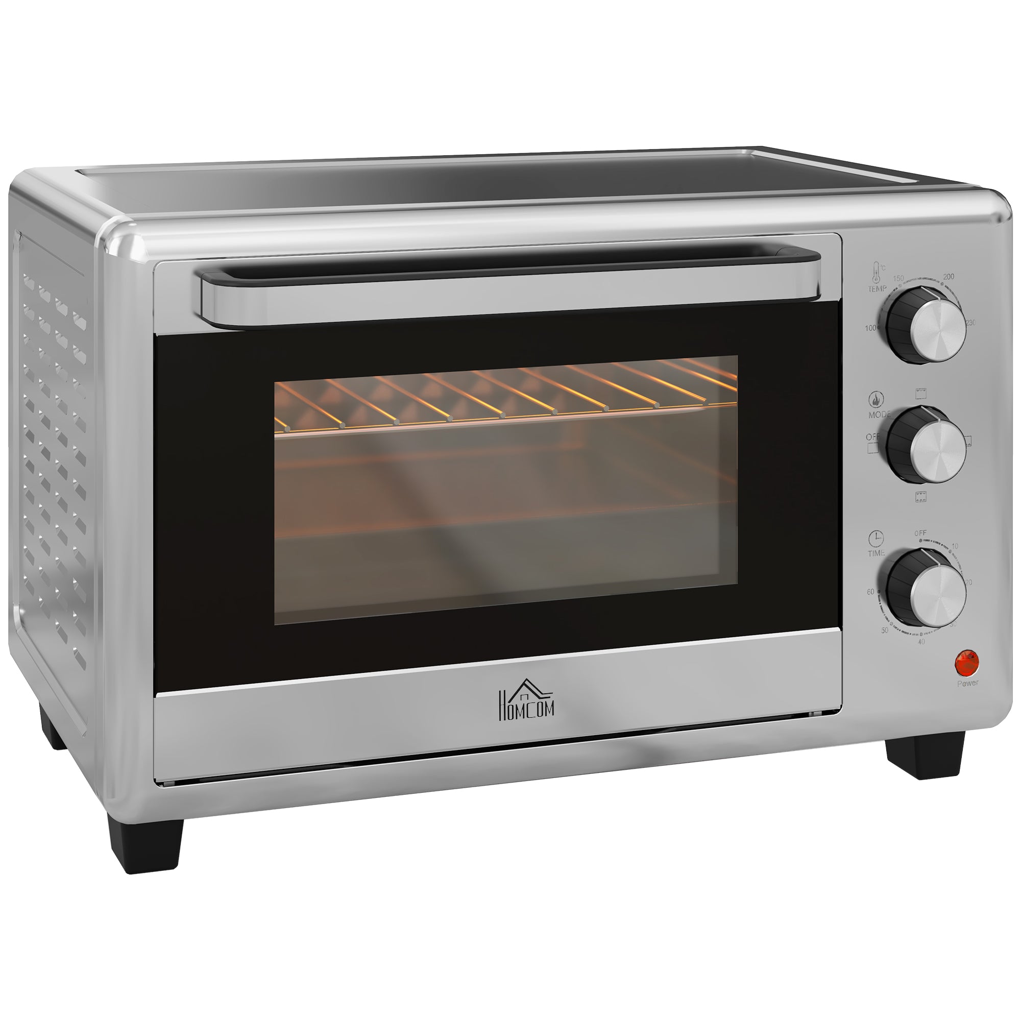 30L 60-230„ƒ Mini Electric Oven, with Accessories - Silver Tone