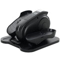 Under Desk Elliptical Trainer with LCD Monitor and Remote Control - Black