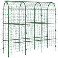183 cm Tall Metal Garden Trellis, Arch Trellis for Climbing Plants Outdoor with Climbing Net