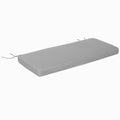 2 Seater Outdoor Garden Bench Cushion Waterproof Polyester 120x50cm - Light Grey