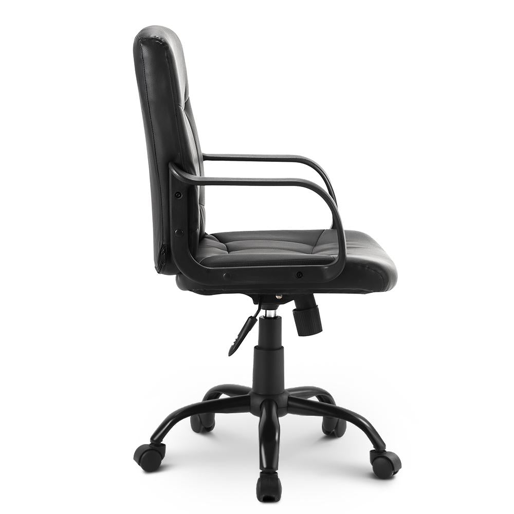 Ergonomic 360° Swivel High Back Mesh Desk Chair with Tilt, Lock Function, Adjustable Height Executive Office Chair, 53L x 53W x 106H cm, Black