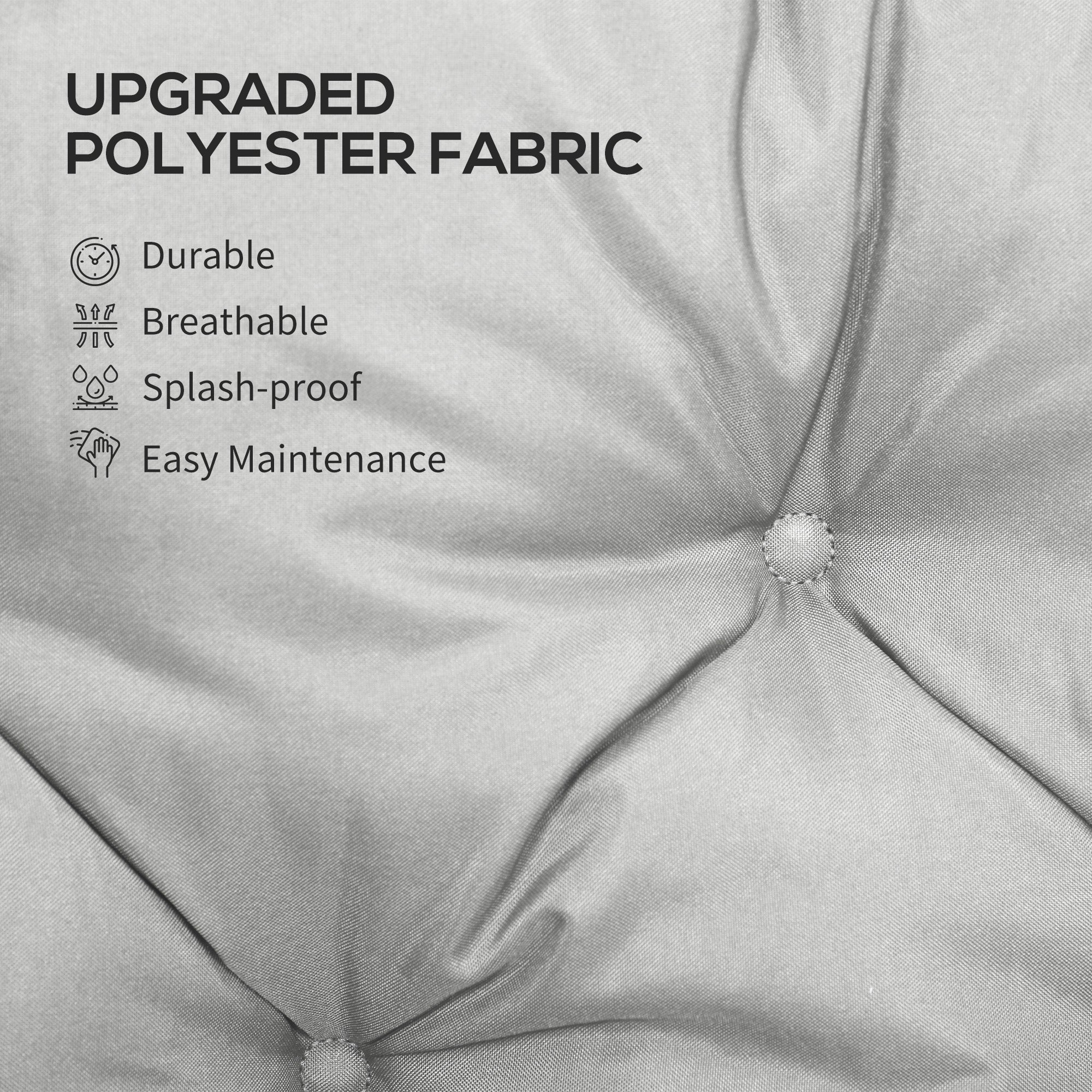 Three-Seater Bench Cushion - Light Grey