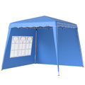 2.4m Pop Up Gazebo with Removable Sides UV50+ Protection - Blue