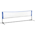 4m Adjustable Height Badminton and Sports Net with Carry Bag - Blue