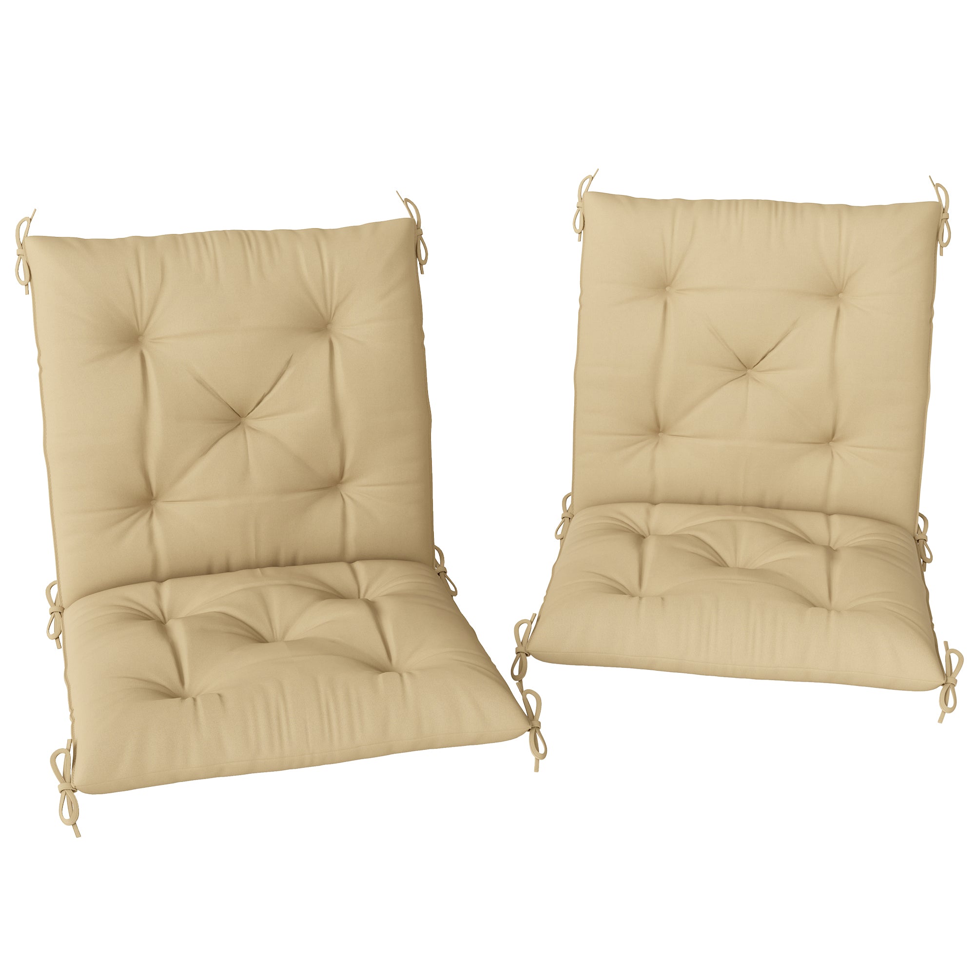 Set of Two Outdoor Seat Cushions - Khaki