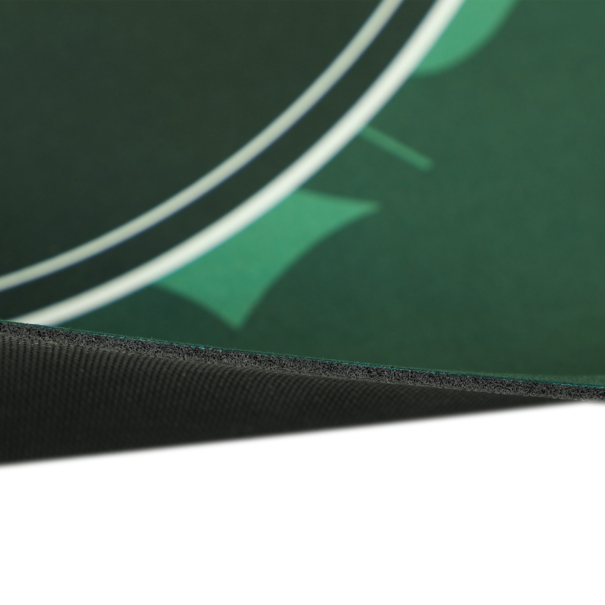 Professional Texas Hold'em Poker Table Mat 239.3 x 115.5 cm 12 Player Water-Resistant with Carry Bag - Green