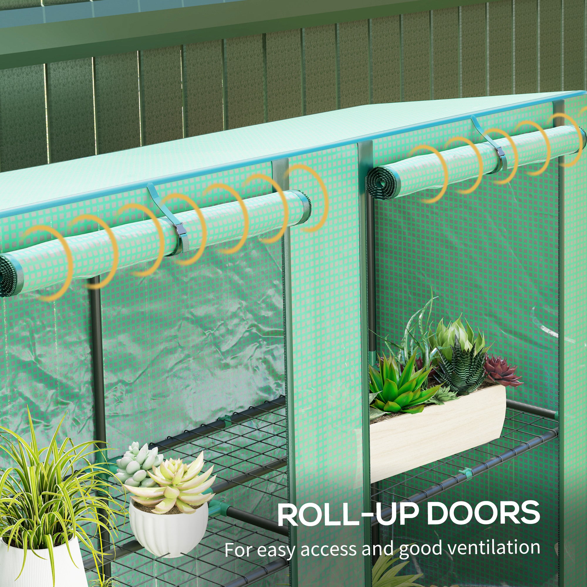 Three-Tier Mini Greenhouse - Green