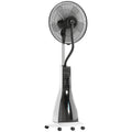 Pedestal Fan with Water Mist Spray, Spray Misting Fan with 75° Oscillation, Remote Control, Tilt Head, 3 Speeds, 3 Modes, 3 Mist, 3L Water Tank, Wheels, for Home, 125 cm