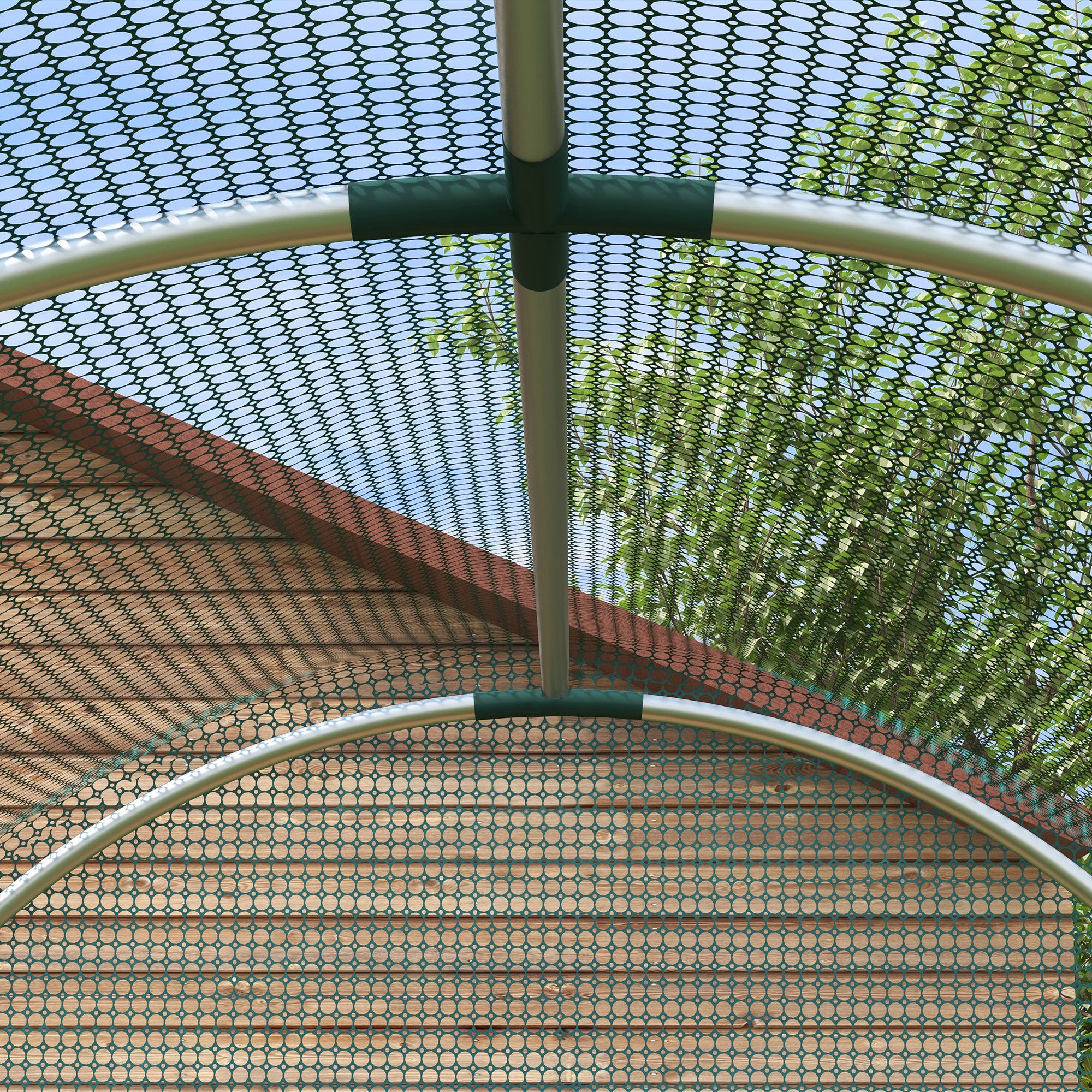 Mini Polytunnel Greenhouse 240 x 120cm - Green