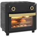 10L Air Fryer Oven with Touchscreen, Timer, Adjustable Temperature, Oil-Free Cooking - Black
