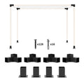 DIY Pergola Kit with 3-Way Corner Brackets & Post Bases for 4x4 Lumber - Black