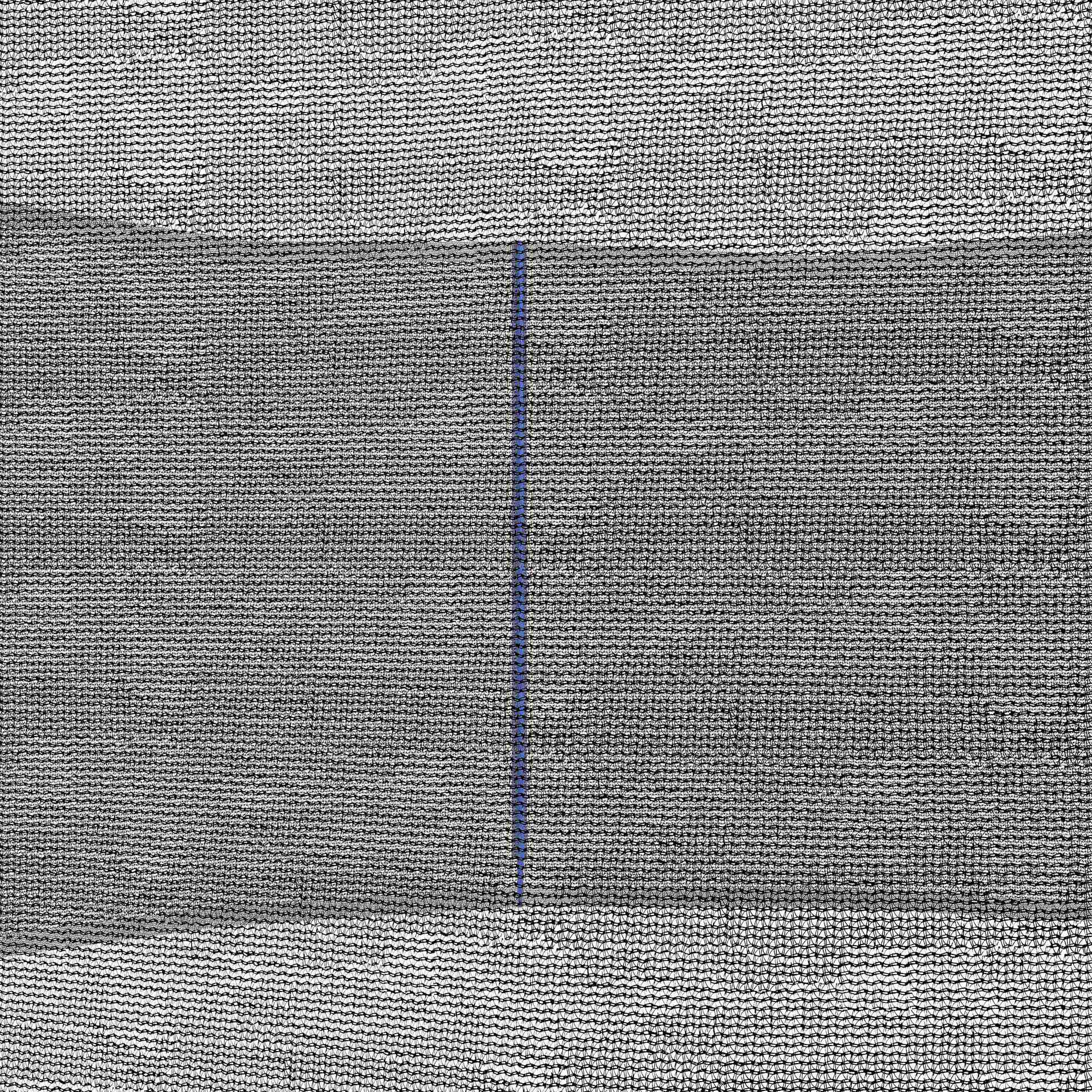 8ft Trampoline Net Replacement with 6 Plastic Pole Covers, Weather-Resistant Trampoline Netting Replacement with Zipped Entrance, Poles Not Included, Blue