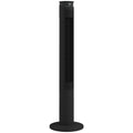 Tower Fan with WiFi Control Standing Floor Fan with Remote Control 116 cm Black