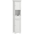 Slim Bathroom Storage Cabinet, with Sensor Lights - White
