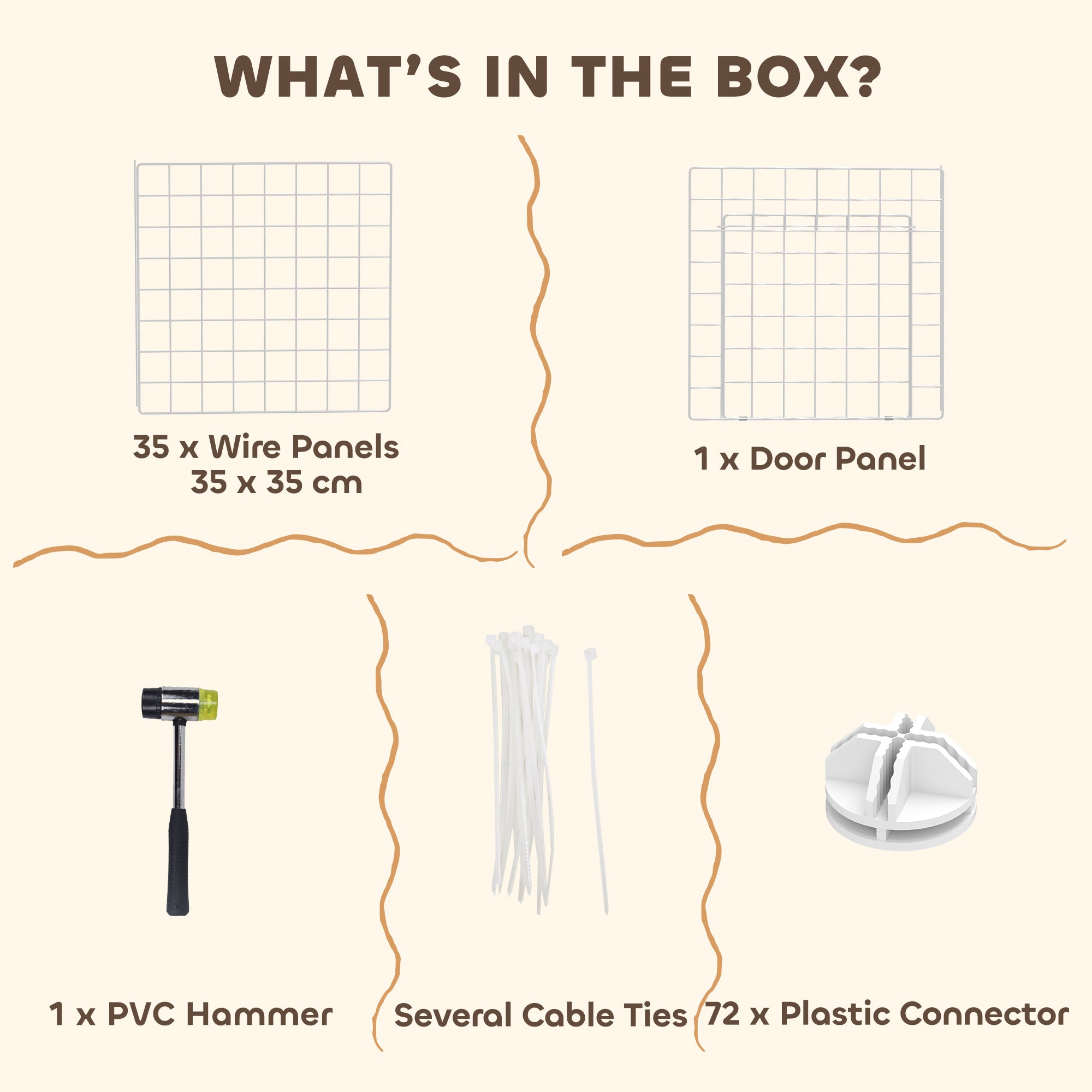 DIY 36 Panel Pet Playpen Metal Wire Fence for Chinchilla, Hedgehog, Bunny, Indoor, Outdoor Use, White