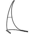 Heavy Duty Hammock Chair Stand with Extra Large Base - Black