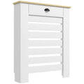 95.5H x 78Wcm Radiator Cover, with Drawer - White