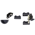 4PC Wall-Mounted Cat Shelves with Scratching Post, Hammock & Nest - Dark Grey