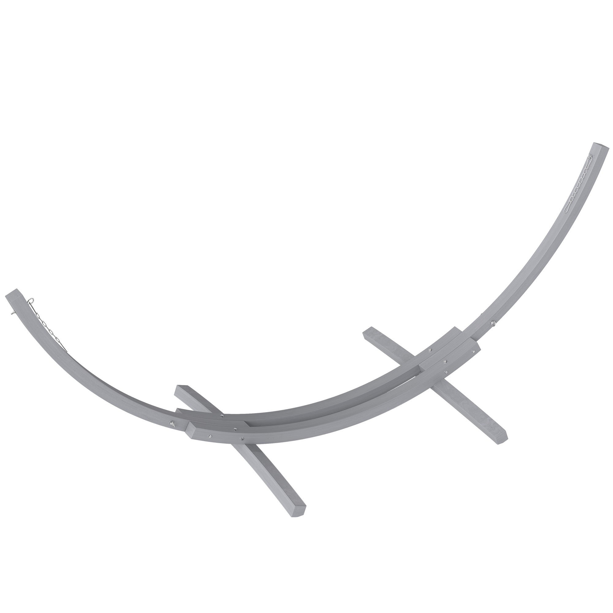 3.25m Wooden Hammock Stand Universal Fit - Grey Durable Solid Wood
