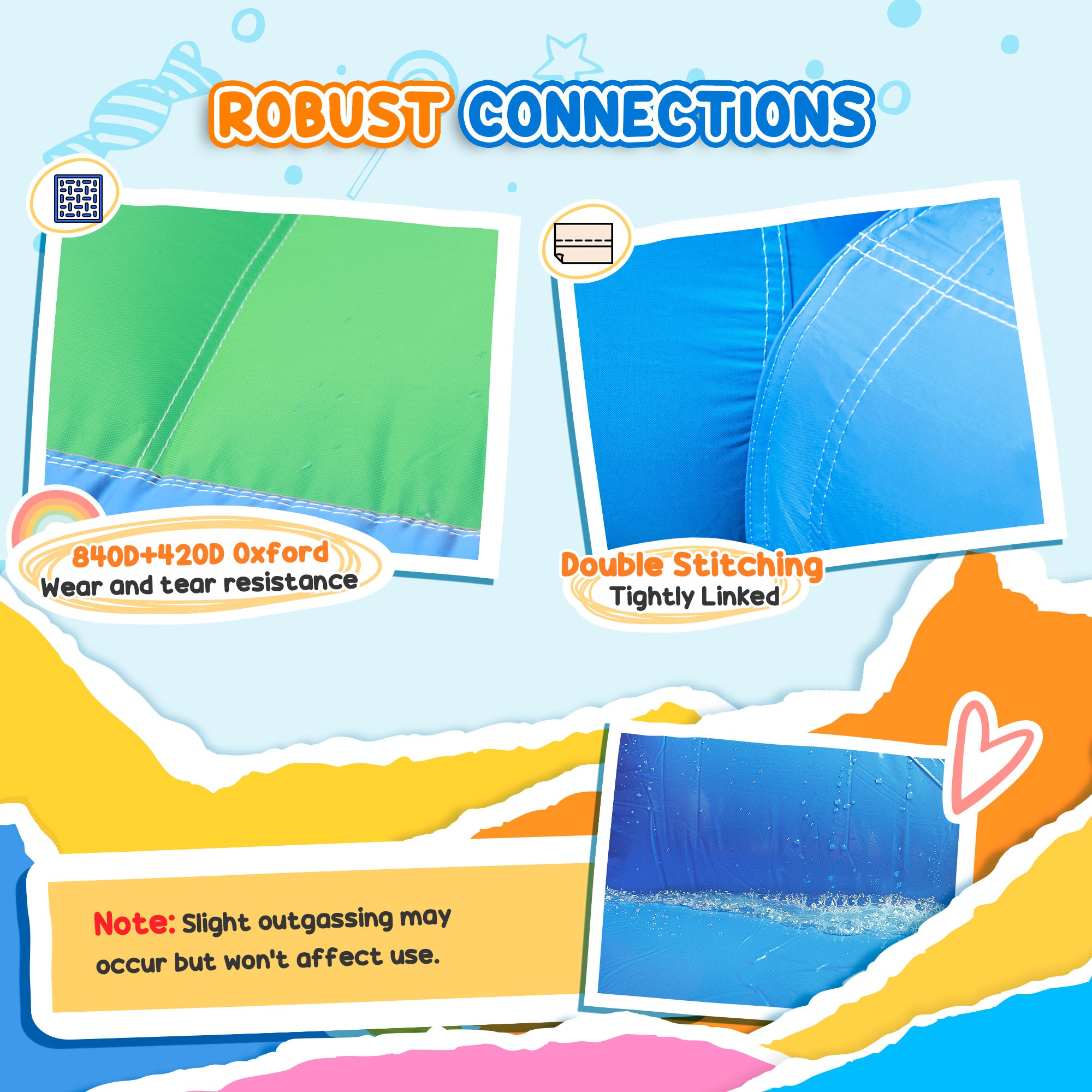 8 in 1 Inflatable Bounce House with 550W Blower, Slide, 2 Pools, Basketball Hoop, Climbing Wall, Water Gun, Ring Toss