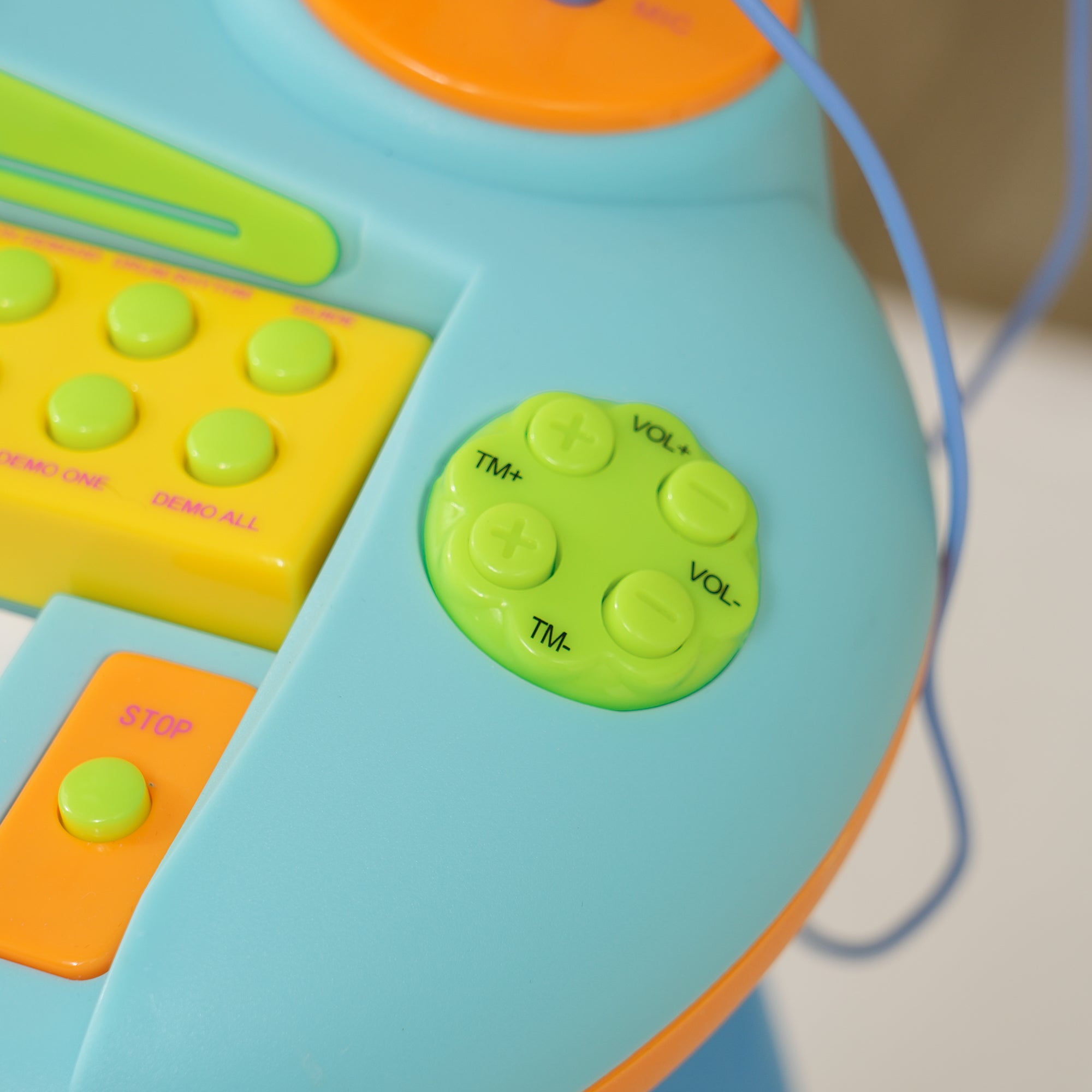 37-Key Kids Piano w/ Microphone, Stool, LED Lights, Record & Replay, Function, Blue