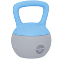 10KG Soft Kettlebell, Kettlebell with Non-Slip Handle for Home Gym, Weight Lifting, Strength Training, Light Blue/Grey