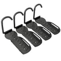 4 Pack Foldable Wall Mounted Bike Rack Bicycle Storage Holder for Indoor Outdoor Use - Black