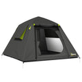 Camping Tent 3000mm Waterproof Tent with 2 Doors for 2 Person, Grey & Green