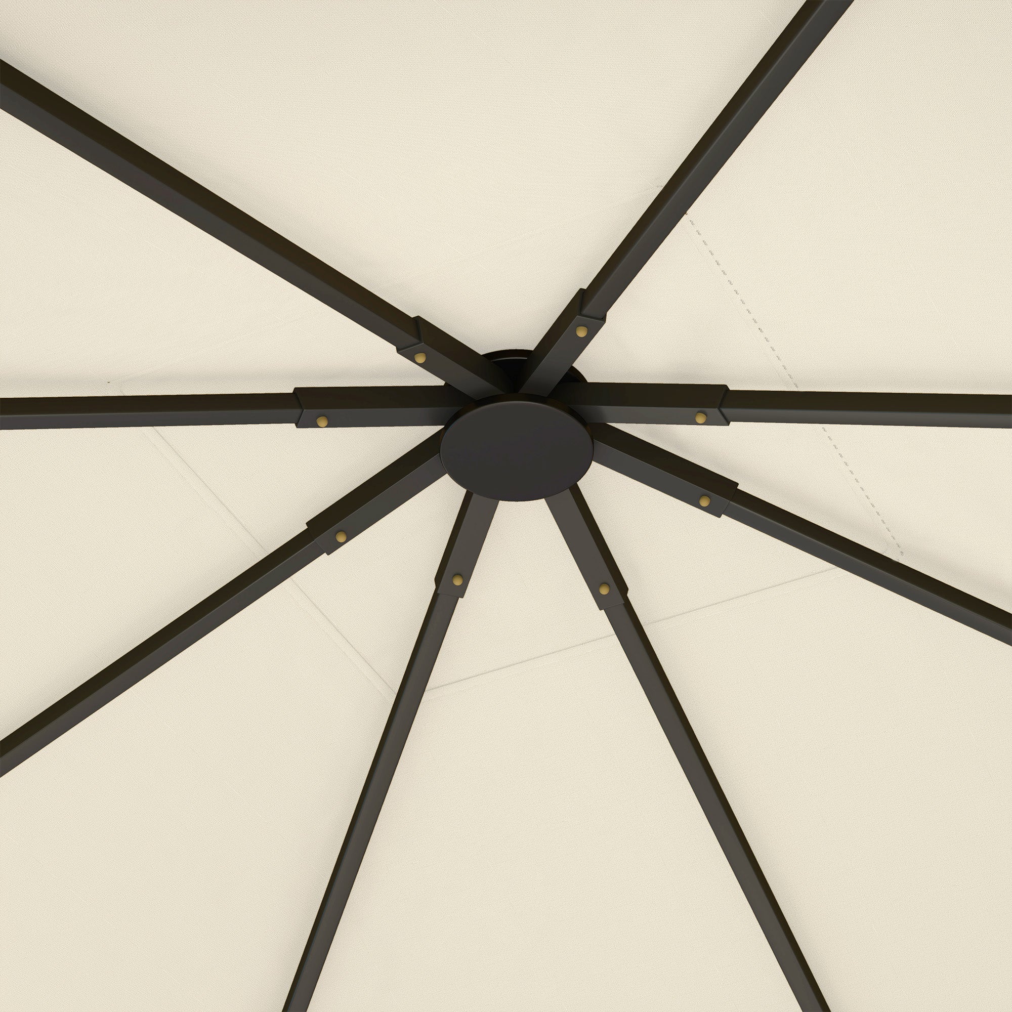 3 x 3 Metre Gazebo Canopy Replacement Set - Cream, UPF30+ Polyester