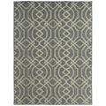 UV Resistant Indoor & Outdoor Area Rug, Easy-Cleaning Machine Washable Rug with Geometric Pattern for Patio, Garden, Kitchen, Bathroom or Living Room, 170 x 120 cm, Grey