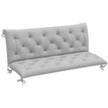 Three-Seater Bench Cushion 150cm with Tie Fastenings - Light Grey